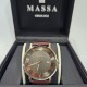 MASSA quartz WATCH, stainless steel case, anthracite grey dial with Roman numerals, date display, water resistant 3ATM